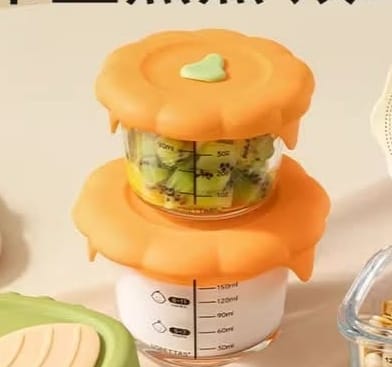 Baby Glass Food Supplement Box, Fresh Storage, Steamable Custard Bowl, Special Baby Food Supplement Bowl, Cup Mold Tool Set (Copy)_img_5